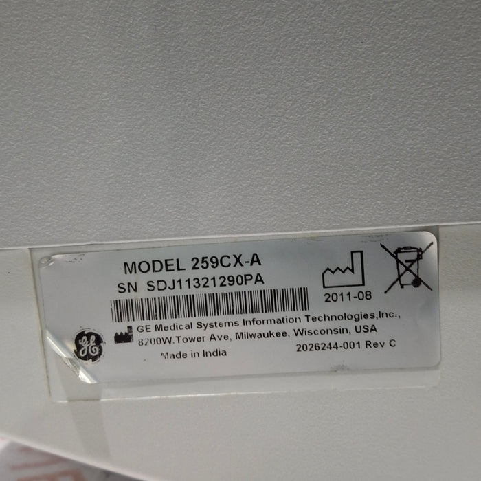 GE Healthcare Corometrics 250cx Series Model 259cx-a Fetal Monitor