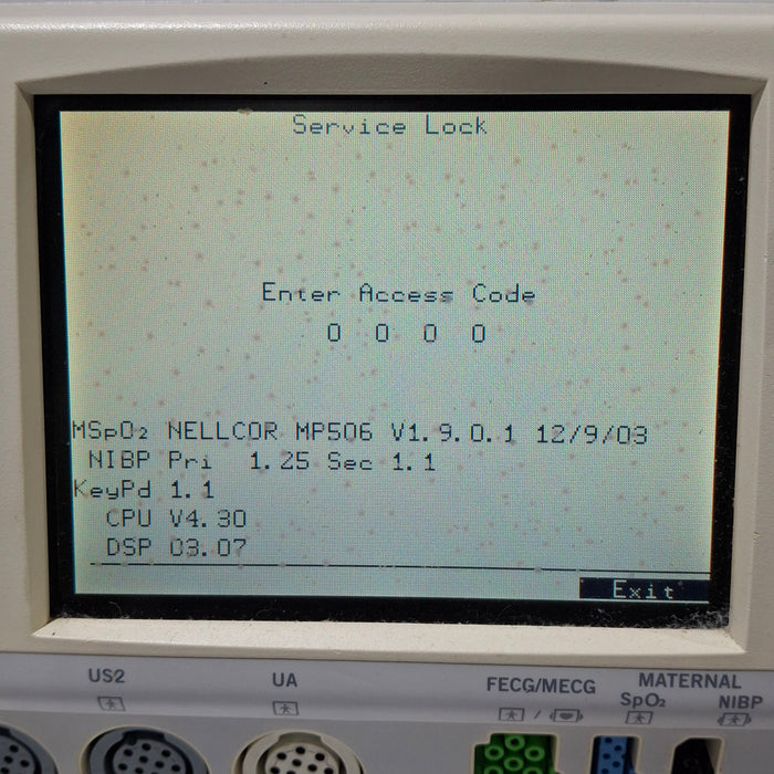 GE Healthcare Corometrics 250cx Series Model 259cx-a Fetal Monitor