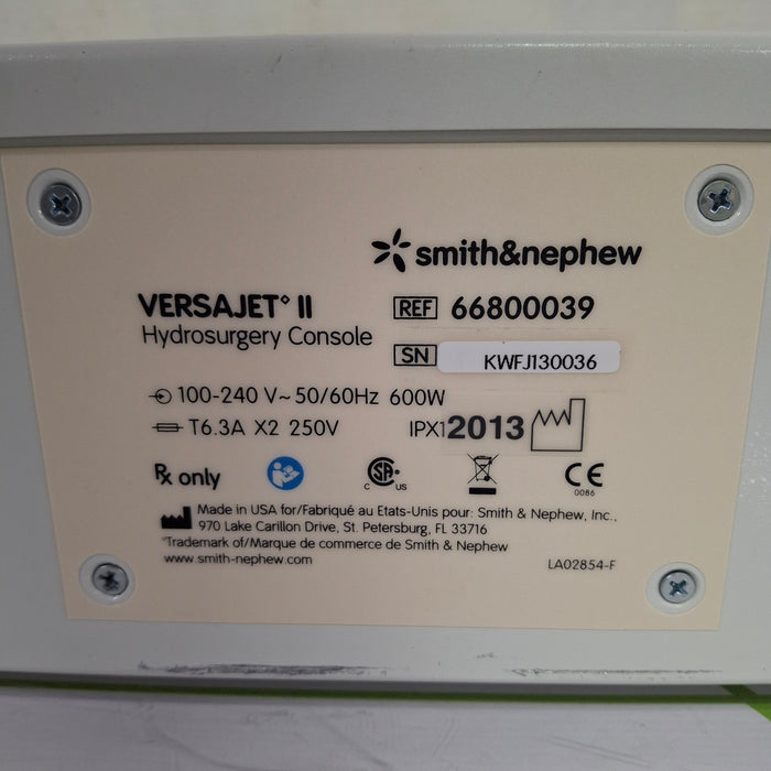 Smith & Nephew Versajet II Hydrosurgery Console