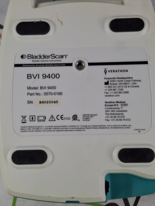 Verathon Medical, Inc BVI 9400 Bladderscan