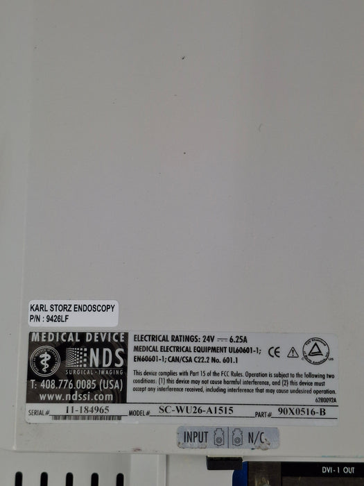 Karl Storz WideView SC-WU26-A1515 Surgical Display