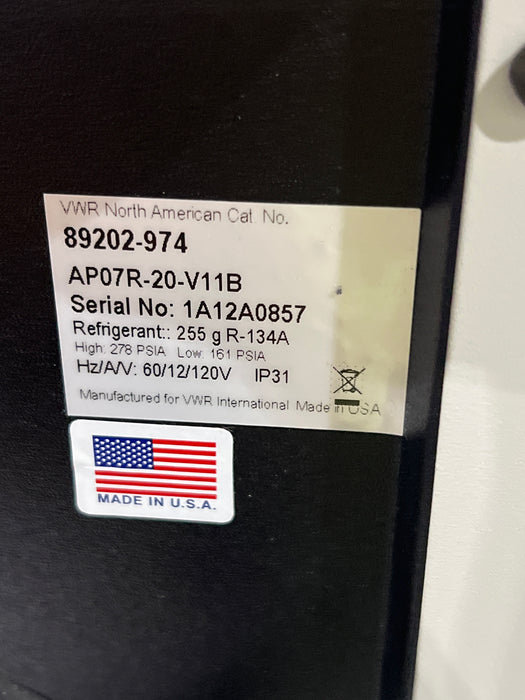VWR 89202-974 Benchtop Recirculating Chiller