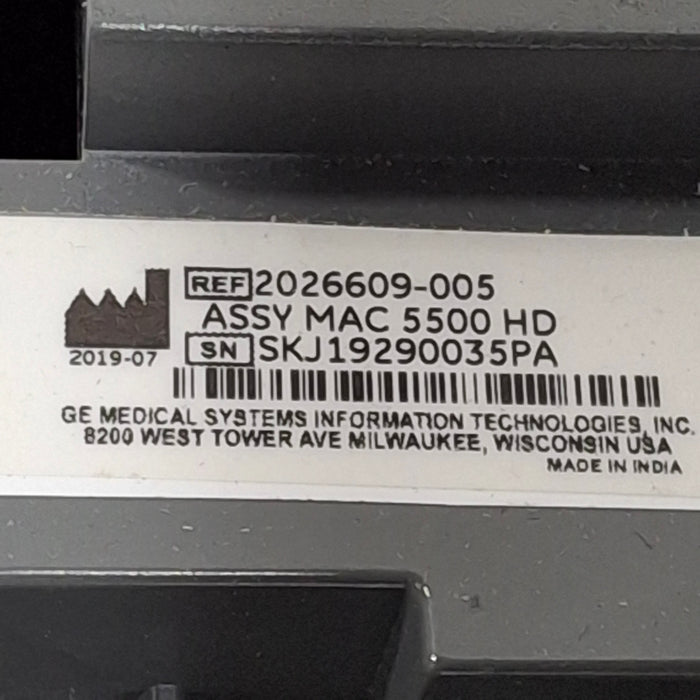 GE Healthcare MAC 5500 HD ECG without CAM Module
