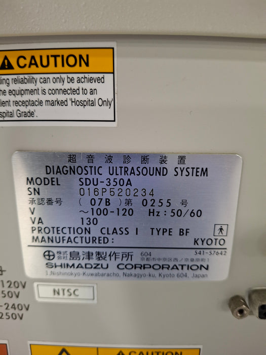 Shimadzu SDU-350A Portable Ultrasound