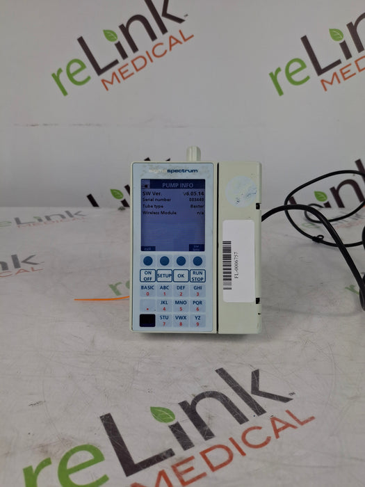 Baxter Sigma Spectrum 6.05.14 with B/G Battery Infusion Pump