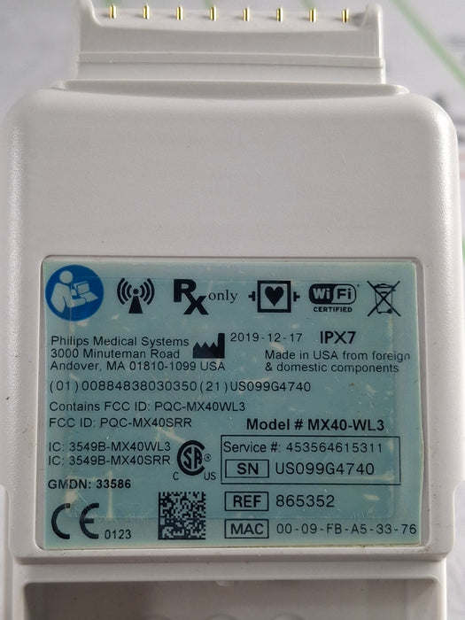 Philips MX40 WLAN S01 865352 Telemetry Transmitter