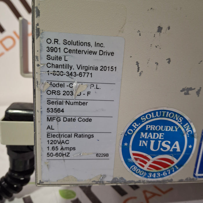 OR Solutions ORS-2038D-F Solution Warmer