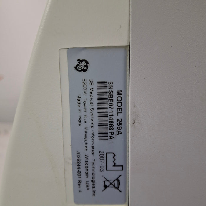 GE Healthcare Corometrics 250 Series Model 259 Fetal Monitor