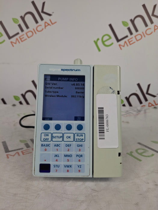 Baxter Sigma Spectrum 6.05.14 with B/G Battery Infusion Pump