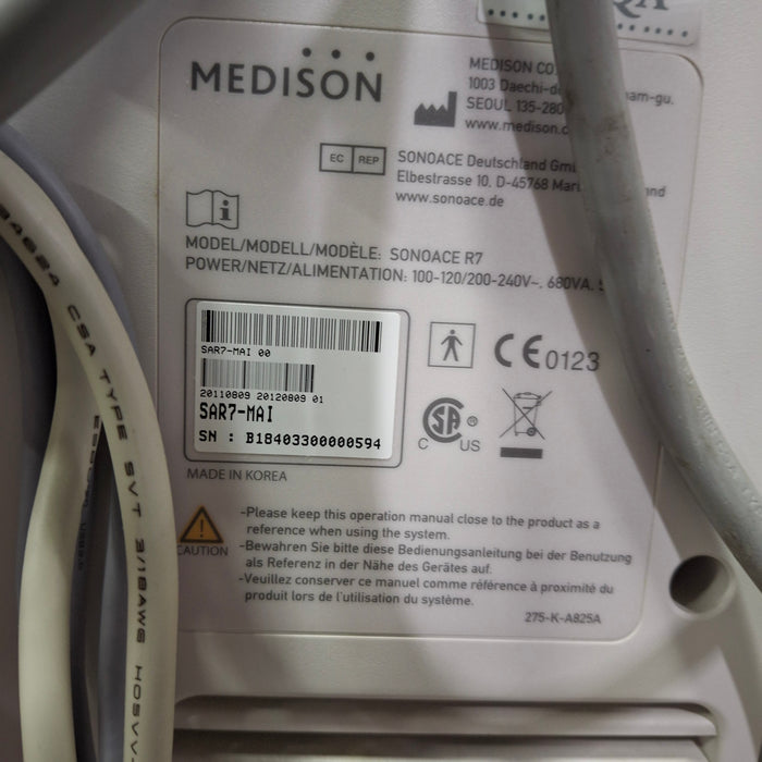 Medison Co. Sonoace R7 Ultrasound System