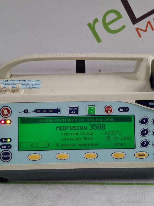 Smiths Medical Medfusion 3500 Version 3 Syringe Infusion Pump