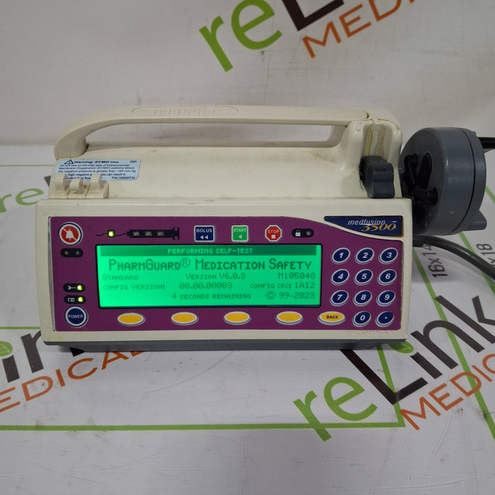 Smiths Medical Medfusion 3500 Version 6 Syringe Infusion Pump