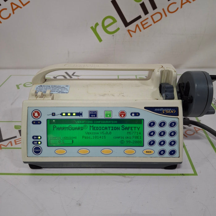 Smiths Medical Medfusion 3500 Version 5 Syringe Infusion Pump