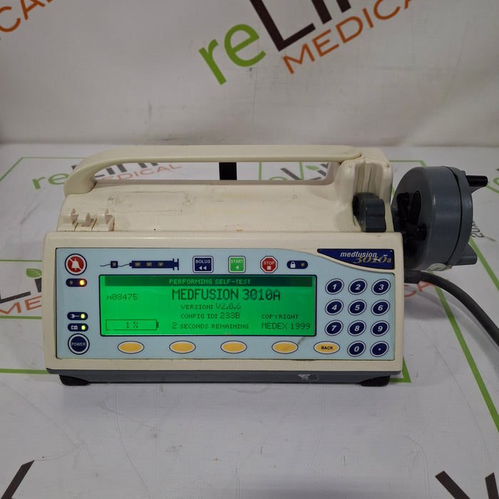Smiths Medical Medfusion 3010a Syringe Infusion Pump