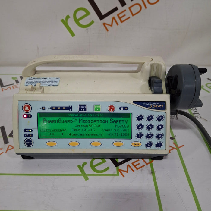 Smiths Medical Medfusion 3500 Version 5 Syringe Infusion Pump