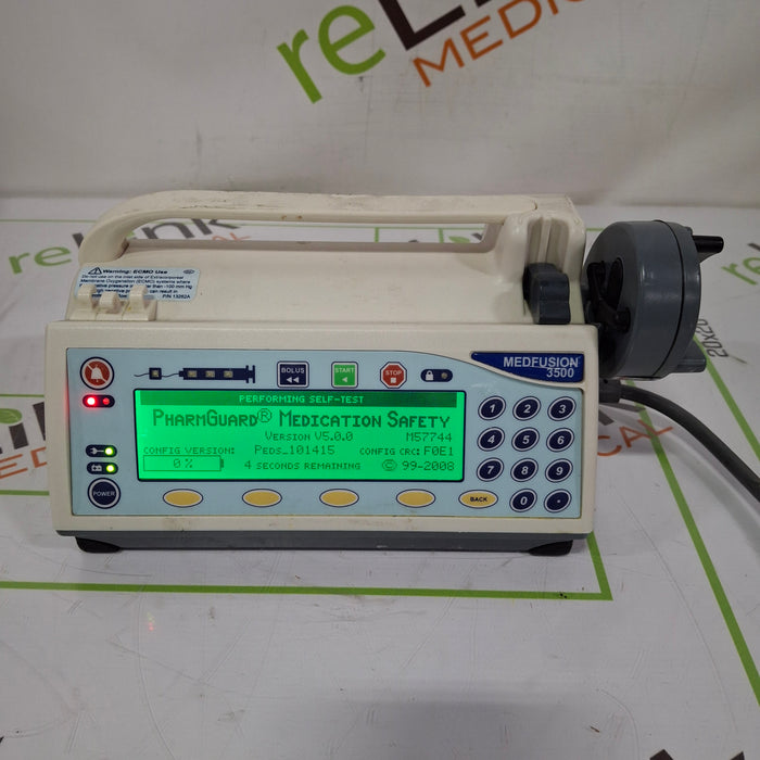 Smiths Medical Medfusion 3500 Version 5 Syringe Infusion Pump