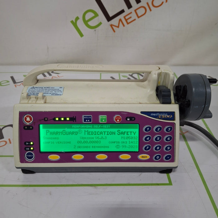 Smiths Medical Medfusion 3500 Version 6 Syringe Infusion Pump