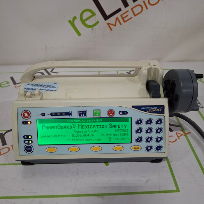 Smiths Medical Medfusion 3500 Version 6 Syringe Infusion Pump