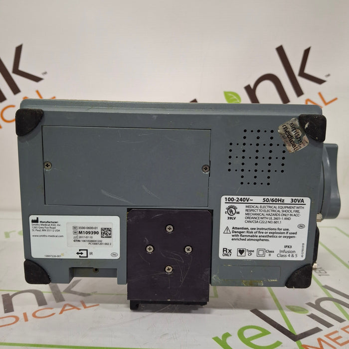 Smiths Medical Medfusion 3500 Version 6 Syringe Infusion Pump