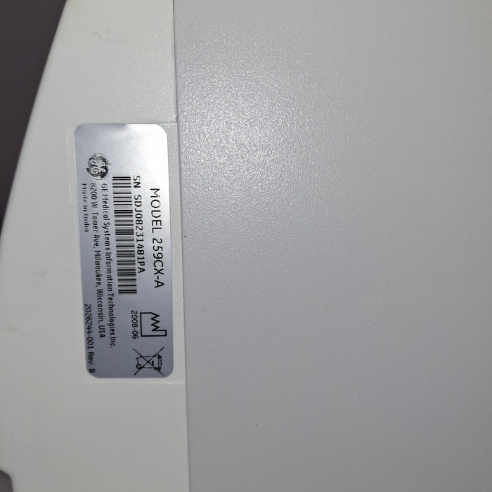 GE Healthcare Corometrics 250cx Series Model 259cx-a Fetal Monitor