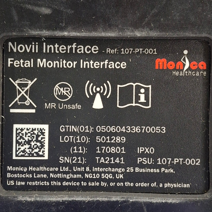 Monica Healthcare Limited 107-PT-001 Fetal Monitor