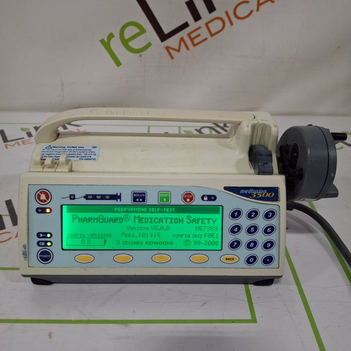 Smiths Medical Medfusion 3500 Version 5 Syringe Infusion Pump