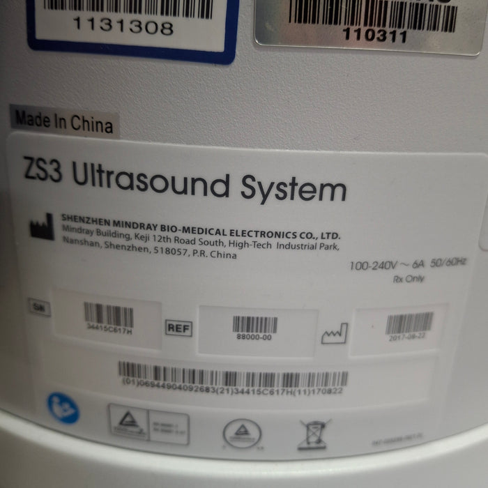 Zonare ZS3 Ultrasound