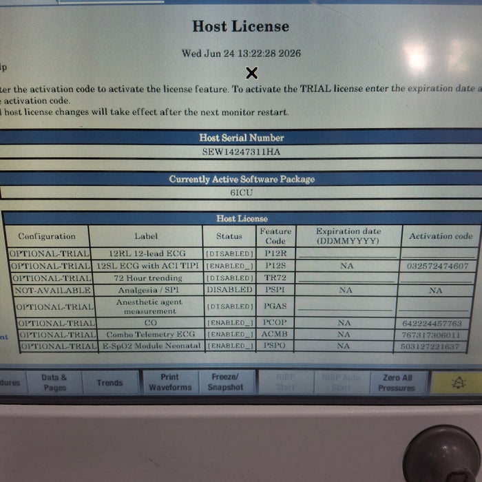 GE Healthcare Carescape B650 Patient Monitor