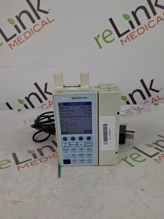 Baxter Sigma Spectrum 6.02.07 with A/B/G/N Battery Infusion Pump