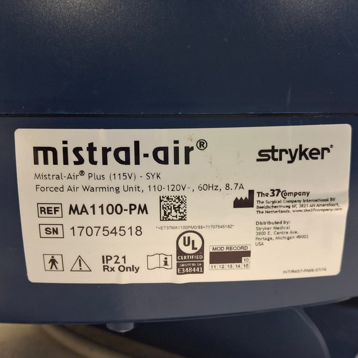 Stryker Mistral-Air Forced Air Warming System