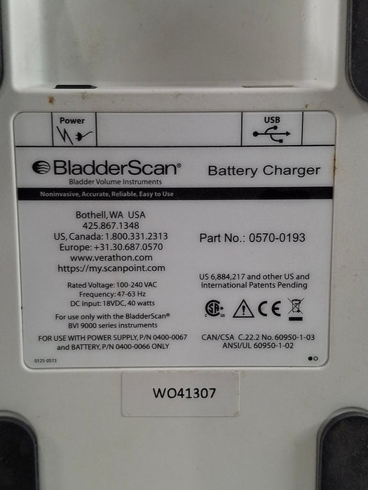Verathon Medical, Inc BladderScan 0570-0193 Battery Charger