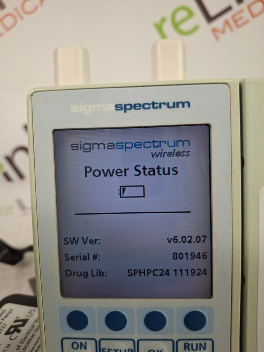 Baxter Sigma Spectrum 6.02.07 with A/B/G/N Battery Infusion Pump
