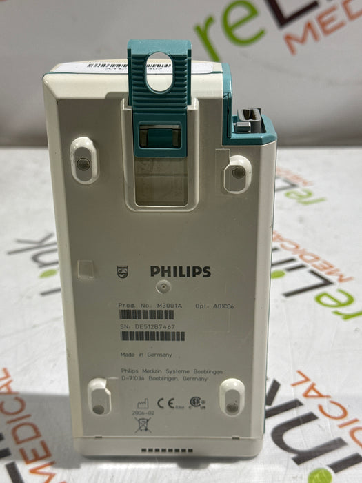 Philips M3001A-A01C06 Fast SpO2, NIBP, ECG, Temp, IBP MMS Module