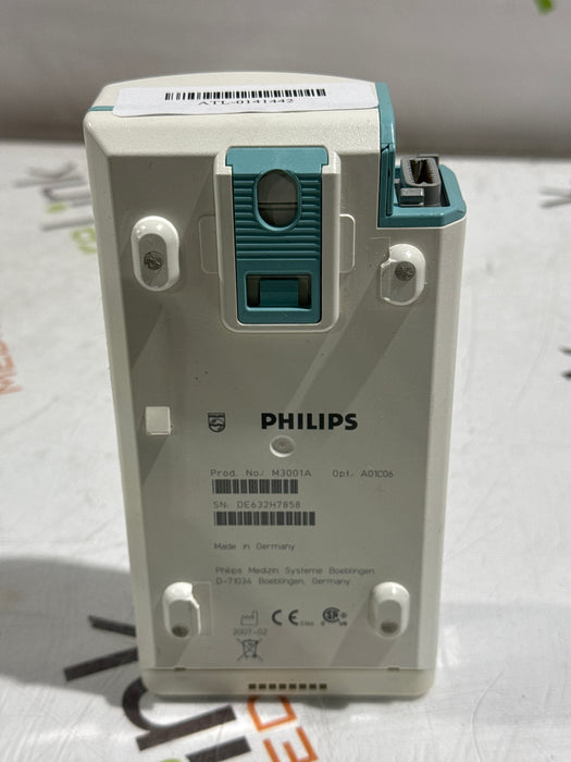 Philips M3001A-A01C06 Fast SpO2, NIBP, ECG, Temp, IBP MMS Module