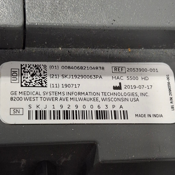 GE Healthcare MAC 5500 HD ECG without CAM Module