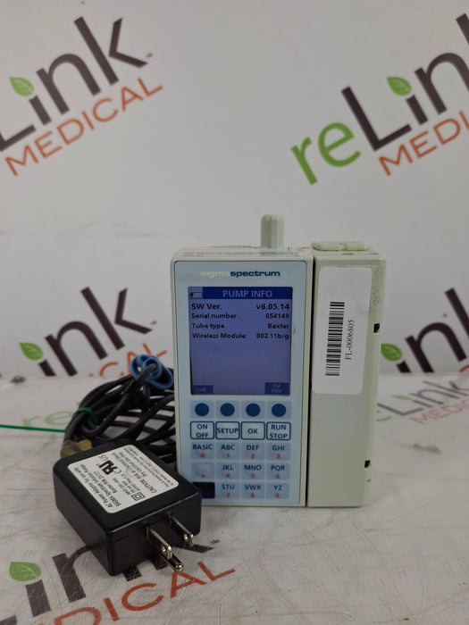 Baxter Sigma Spectrum 6.05.14 with B/G Battery Infusion Pump