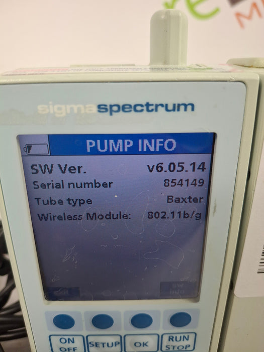 Baxter Sigma Spectrum 6.05.14 with B/G Battery Infusion Pump