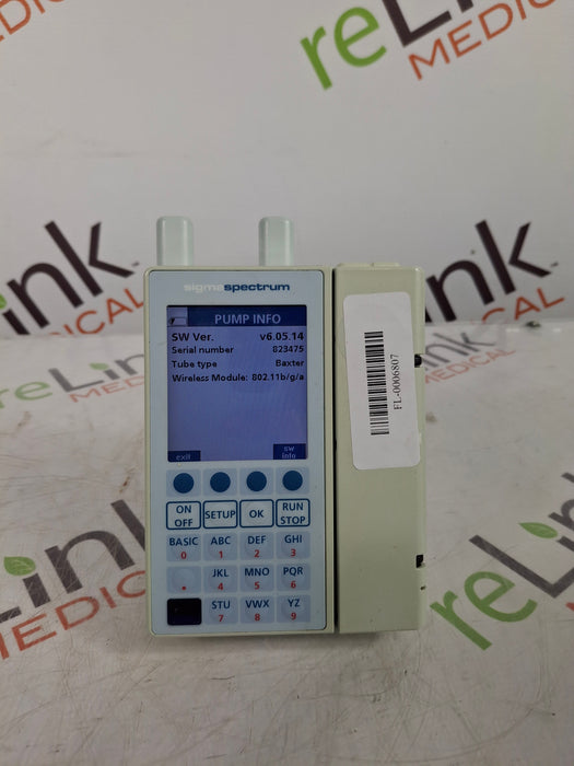 Baxter Sigma Spectrum 6.05.14 with A/B/G/N Battery Infusion Pump