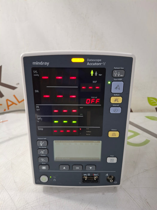 Mindray Datascope Accutorr V Vital Signs Monitor