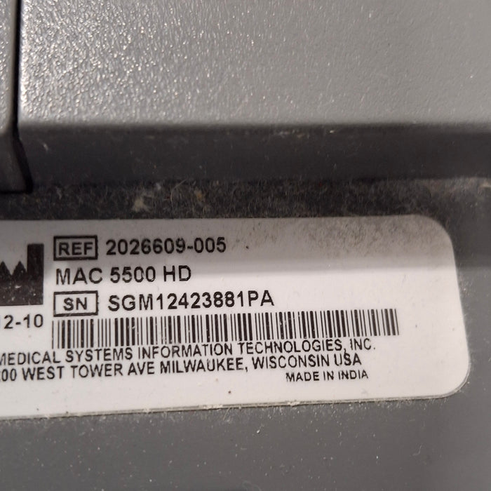 GE Healthcare MAC 5500 HD ECG without CAM Module