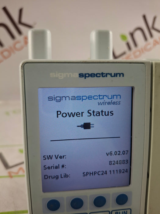 Baxter Sigma Spectrum 6.02.07 with A/B/G/N Battery Infusion Pump