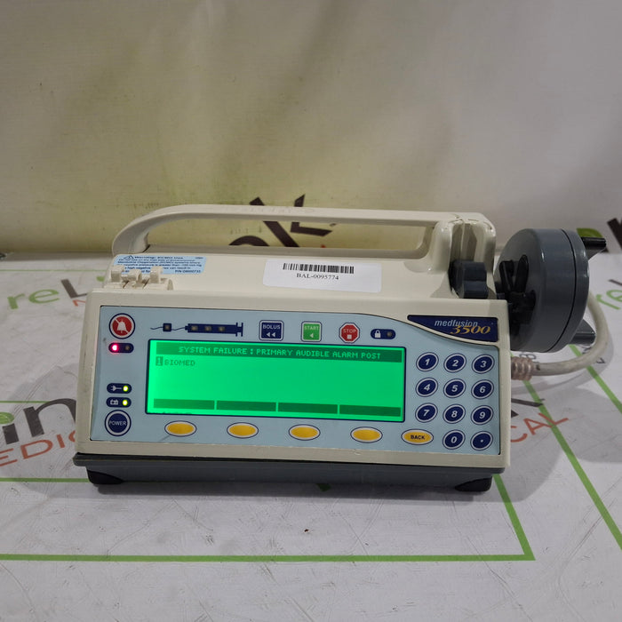 Smiths Medical Medfusion 3500 Syringe Infusion Pump