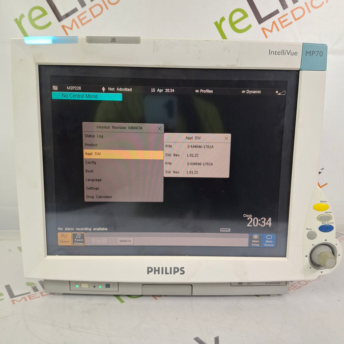 Philips IntelliVue MP70 Patient Monitor