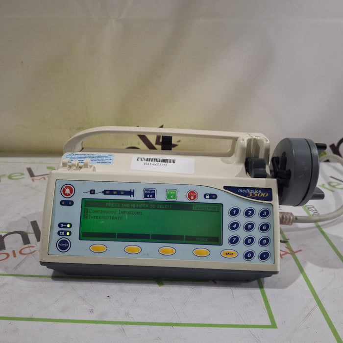 Smiths Medical Medfusion 3500 Version 6 Syringe Infusion Pump