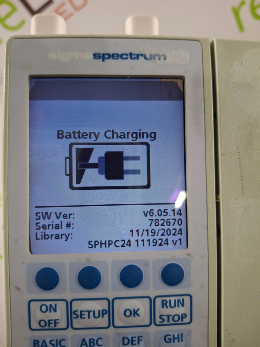 Baxter Sigma Spectrum 6.05.14 with A/B/G/N Battery Infusion Pump