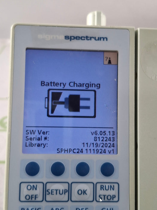 Baxter Sigma Spectrum 6.05.13 with B/G Battery Infusion Pump