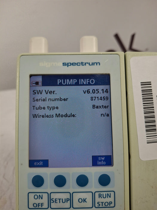 Baxter Sigma Spectrum with A/B/G/N Battery Infusion Pump