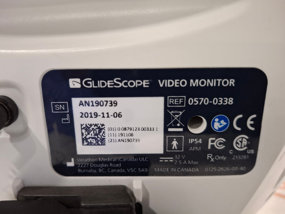 Verathon Medical, Inc Glidescope Video Laryngoscope