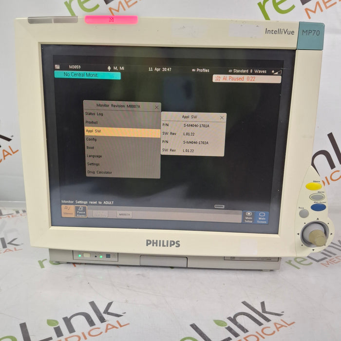 Philips IntelliVue MP70 Patient Monitor