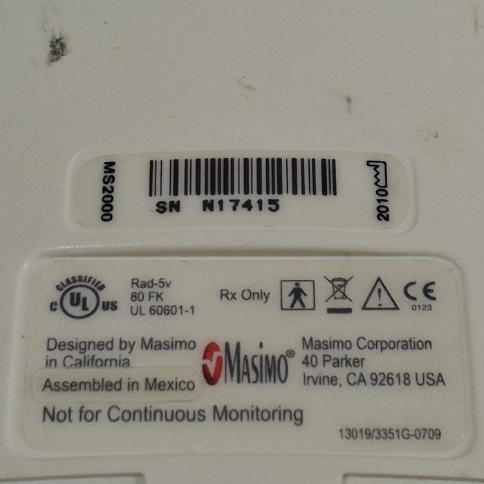 Masimo Rad-5v Handheld Pulse Oximeter Medical